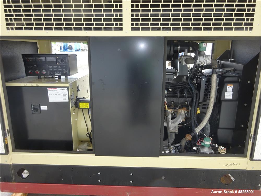 Used Kohler 100 kW  Natural Gas Generator, Model 100RZG. GM 8.1L engine