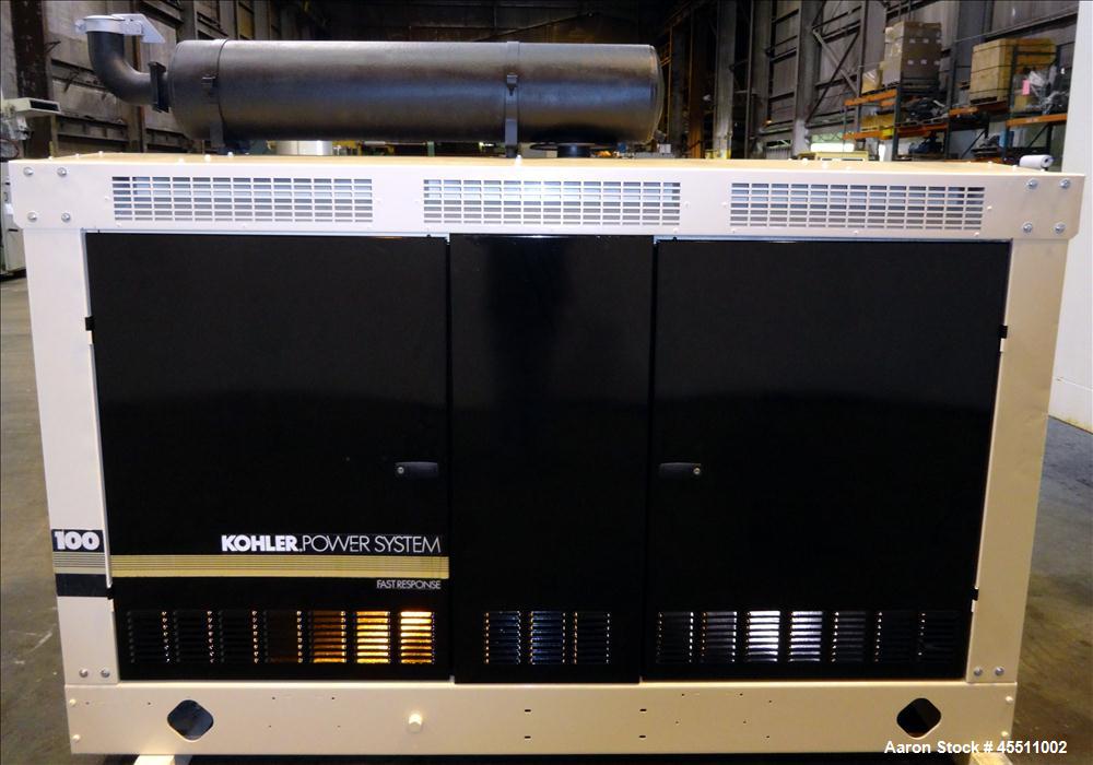 Used Kohler 95kW Standby Natural Gas Generator Set, Model 100RZ