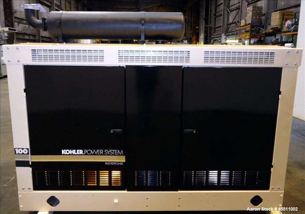 Used- Kohler 95kW Standby Natural Gas Generator Set, Model 100RZ