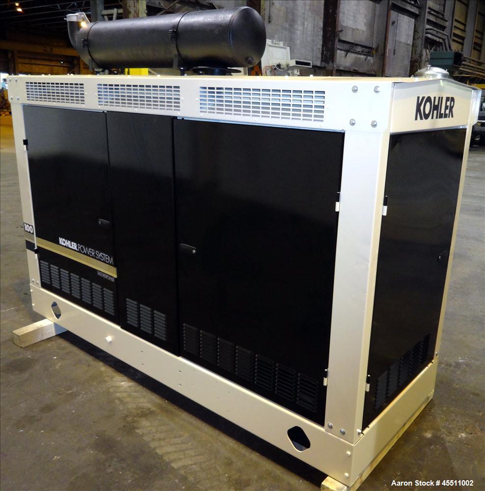 Used Kohler 95kW Standby Natural Gas Generator Set, Model 100RZ
