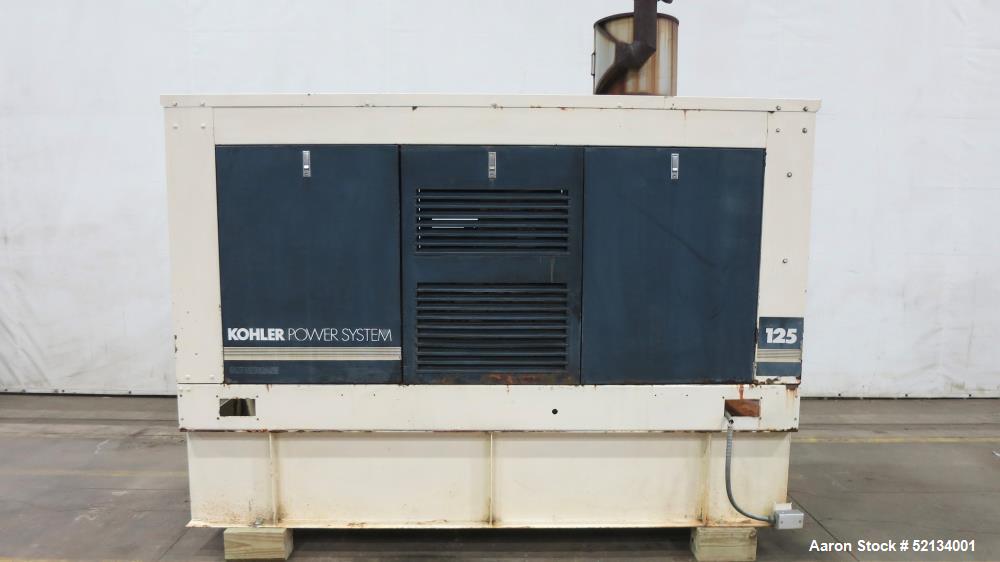 Used Kohler 125 KW standby (110 KW prime) Diesel Generator