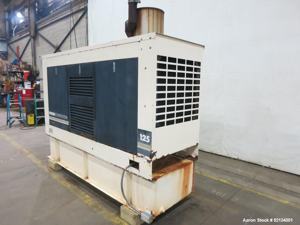 Used Kohler 125 KW standby (110 KW prime) Diesel Generator
