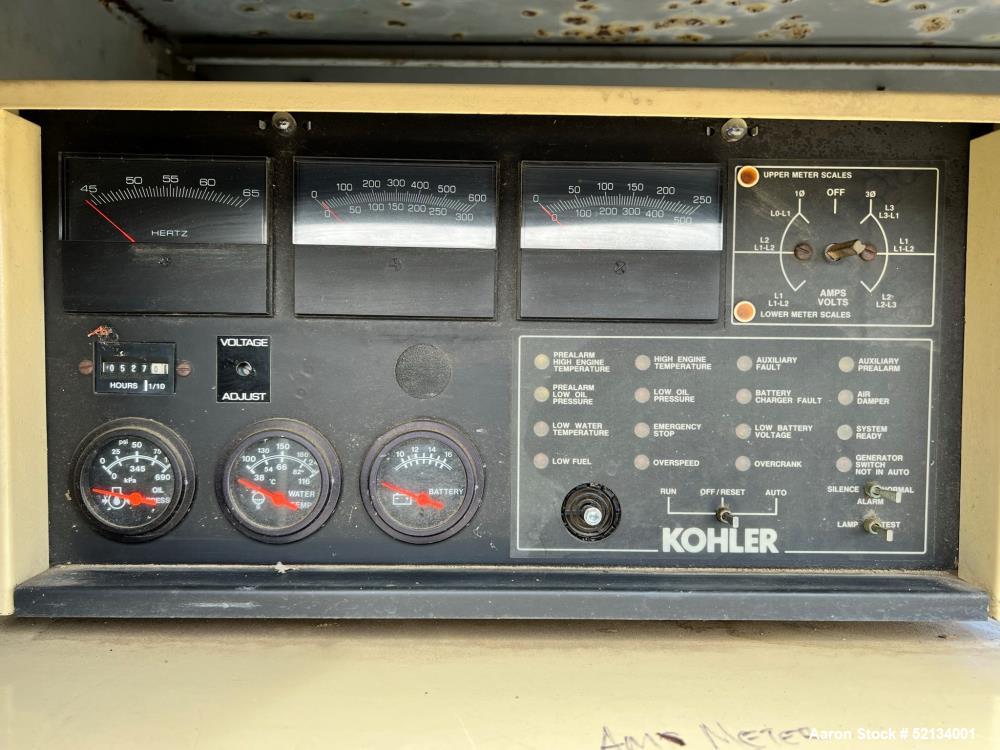 Used Kohler 125 KW standby (110 KW prime) Diesel Generator