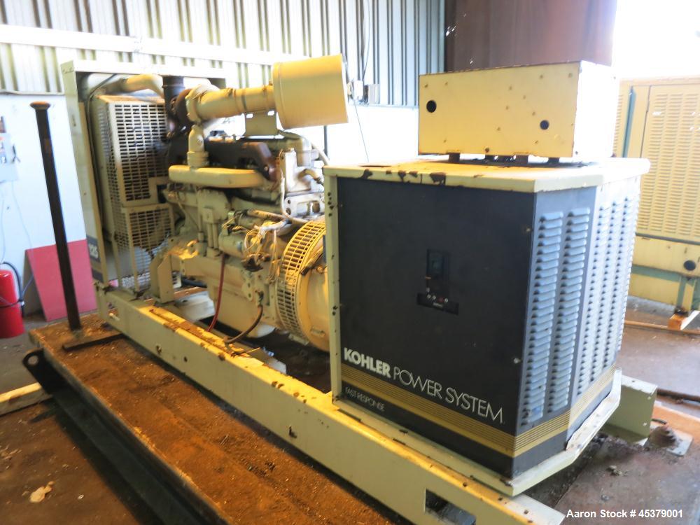 Used Kohler 125kW Standby Diesel Generator Set, Model 125R0ZJ71