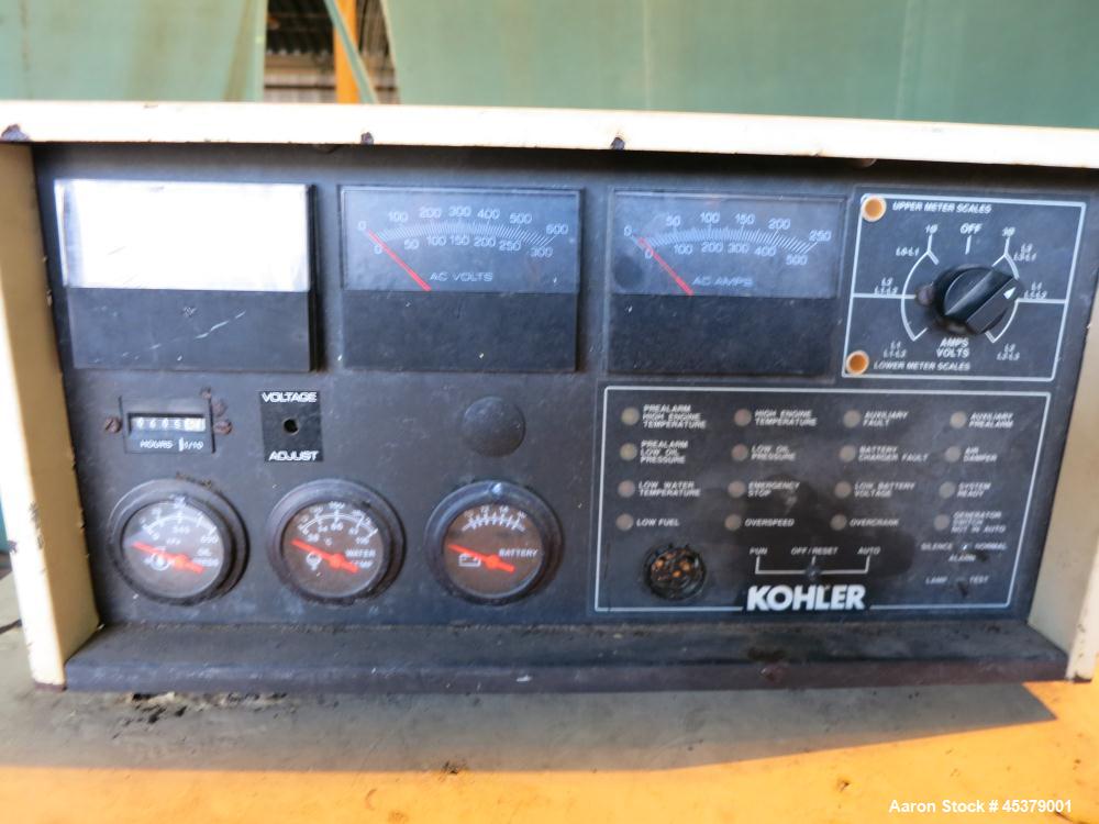 Used Kohler 125kW Standby Diesel Generator Set, Model 125R0ZJ71