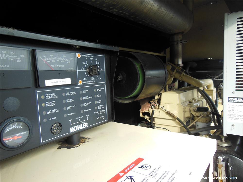 Used Kohler 125kW Standby Diesel Generator Set, Model 125REOZJB