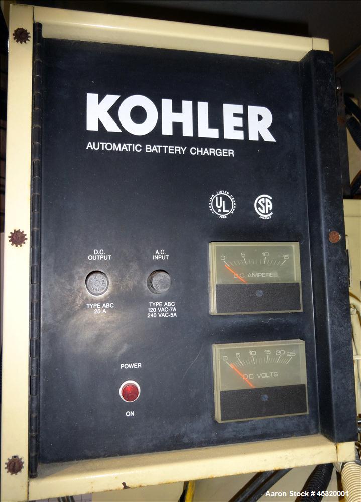 Used John Deere/Kohler 125kW Standby Diesel Generator Set Model 125ROZJ71