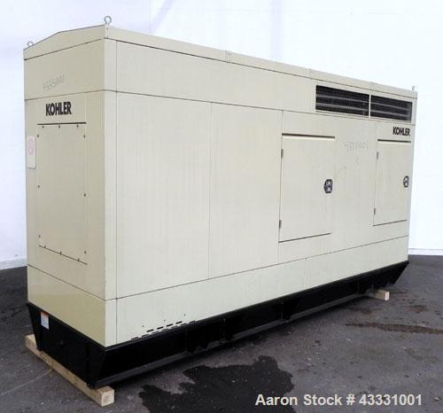 Used- Kohler 135 kW diesel generator set. Kohler model 135ROZJ, SN-705204. John Deere model 6081TF001 4-cycle engine rated 2...
