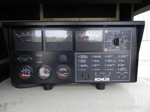 Used Kohler 135 kW diesel generator set. Kohler model 135ROZJ, SN-705204. John Deere model 6081TF001 4-cycle engine rated 211 HP @ 1800 RPM SN-RG6081T135521. 3/60/277-480V 12 lead re-connectable. 225...