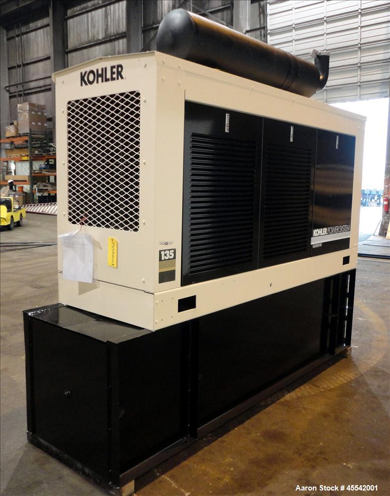 Used Kohler 135 kW Standby Diesel Generator Set, Kohler Model 135ROZJ