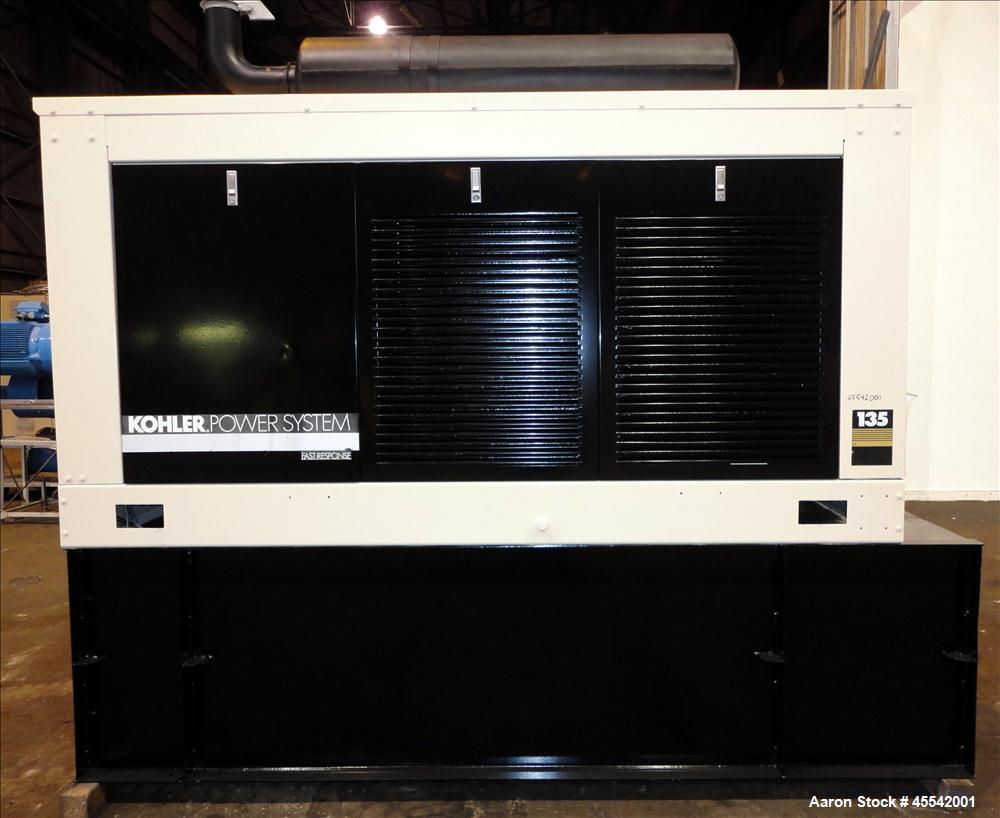 Used Kohler 135 kW Standby Diesel Generator Set, Kohler Model 135ROZJ