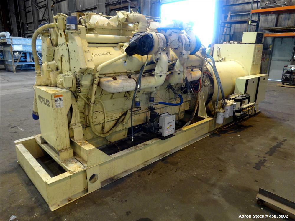 Used Kohler 1500 kW  Diesel Generator 1500ROZD71, Detroit Diesel 16V-149TIB