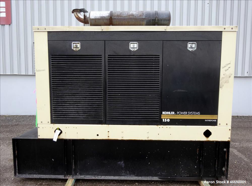 Used Kohler 160 kW standby (145 kW prime) diesel generator set, model 150REOJ