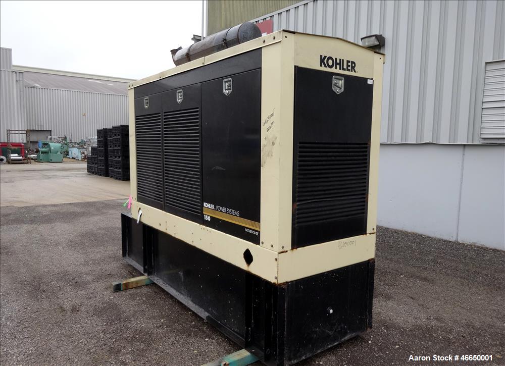 Used Kohler 160 kW standby (145 kW prime) diesel generator set, model 150REOJ