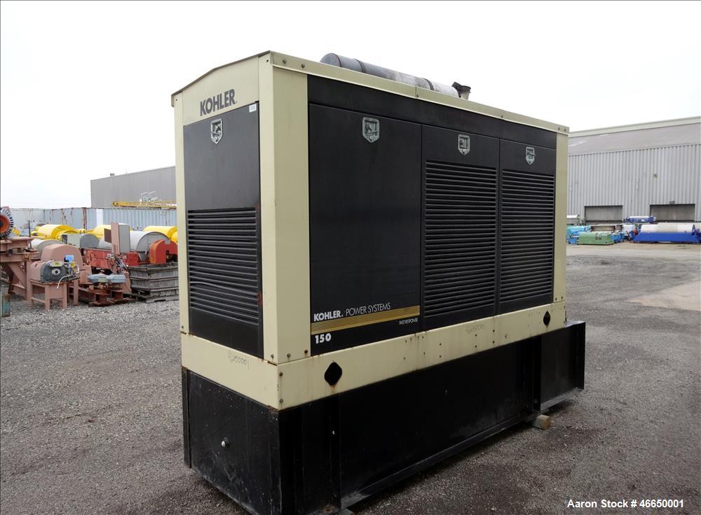 Used Kohler 160 kW standby (145 kW prime) diesel generator set, model 150REOJ
