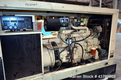 Used Kohler 100 kW standby diesel generator set, model 100REOZJ SN-699799. John Deere model 6068TF250 engine rated 166 HP @ 1800 RPM. 3/60/277/480V currently set up for 480V, 12 lead reconnectable. 1...