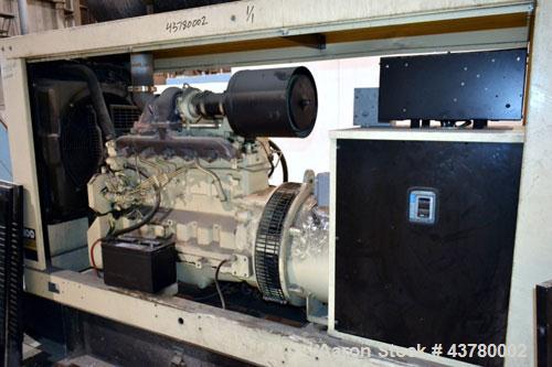 Used Kohler 100 kW standby diesel generator set, model 100REOZJ SN-699799. John Deere model 6068TF250 engine rated 166 HP @ 1800 RPM. 3/60/277/480V currently set up for 480V, 12 lead reconnectable. 1...