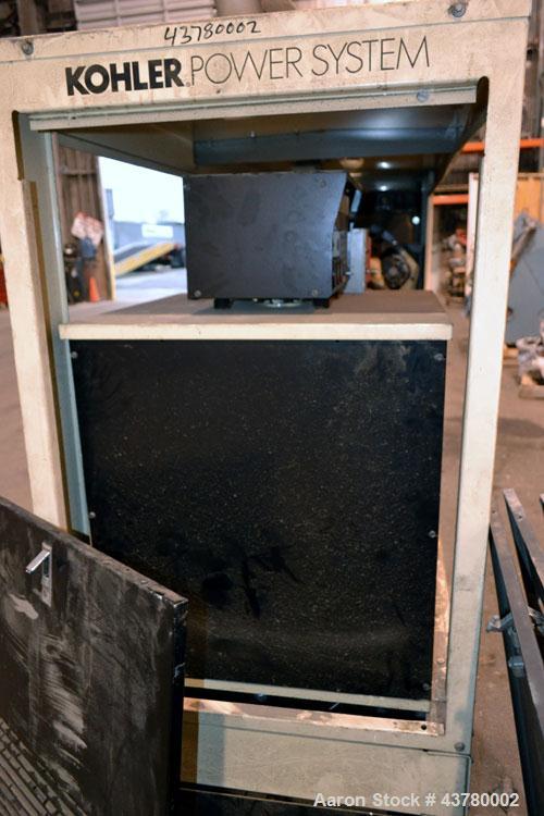 Used Kohler 100 kW standby diesel generator set, model 100REOZJ SN-699799. John Deere model 6068TF250 engine rated 166 HP @ 1800 RPM. 3/60/277/480V currently set up for 480V, 12 lead reconnectable. 1...