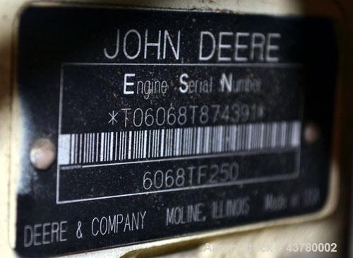 Used Kohler 100 kW standby diesel generator set, model 100REOZJ SN-699799. John Deere model 6068TF250 engine rated 166 HP @ 1800 RPM. 3/60/277/480V currently set up for 480V, 12 lead reconnectable. 1...