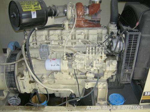 Used - Kohler 150 kW diesel generator set, model 150ROZJ81, spec PA-189821-81, 3/60/277-480V. Kohler 460V auto transfer switch, Pryco 24" x 48" x 48" fuel tank, all mounted in Atkinson sound attenuat...