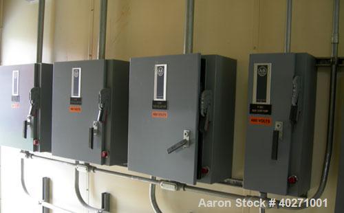 Used - Kohler 150 kW diesel generator set, model 150ROZJ81, spec PA-189821-81, 3/60/277-480V. Kohler 460V auto transfer switch, Pryco 24" x 48" x 48" fuel tank, all mounted in Atkinson sound attenuat...