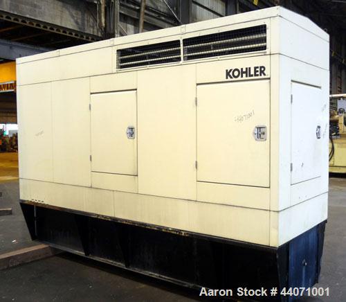 Used Kohler 150kW standby (135 kW prime) diesel generator set, model 150R0ZJ, SN-610933. John Deere 6081AF001 8.1L engine rated 186 HP @ 1800 RPM, SN-RG6081A078615. 3/60/480V. 12 lead reconnectable. ...