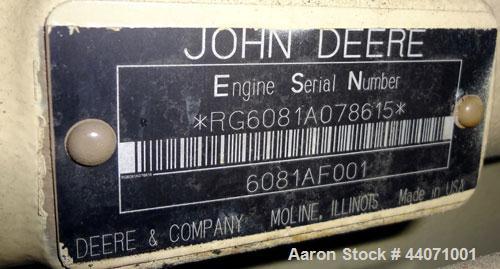 Used Kohler 150kW standby (135 kW prime) diesel generator set, model 150R0ZJ, SN-610933. John Deere 6081AF001 8.1L engine rated 186 HP @ 1800 RPM, SN-RG6081A078615. 3/60/480V. 12 lead reconnectable. ...
