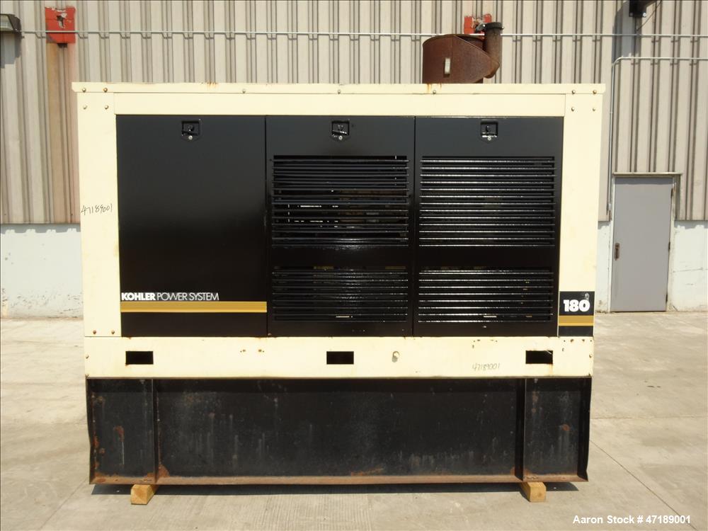 Used- Kohler 180 kW diesel generator model 180R0ZJ71, John Deere 6076AF011 engin