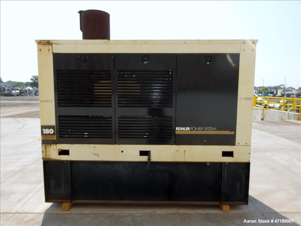 Used Kohler 180 kW diesel generator model 180R0ZJ71, John Deere 6076AF011 engin