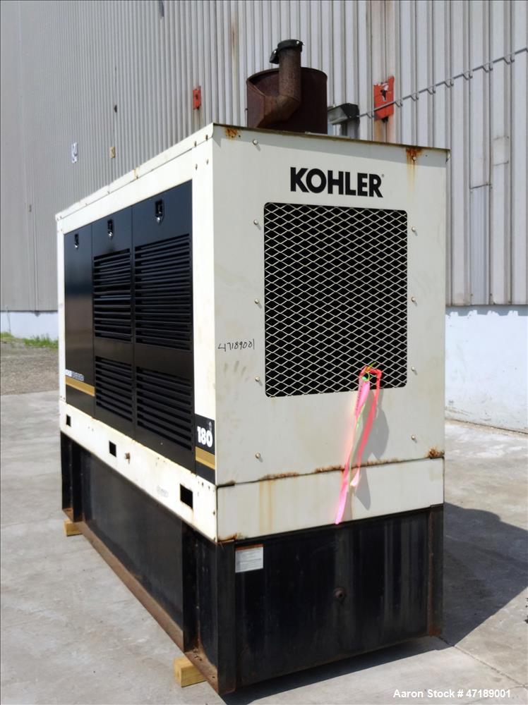 Used- Kohler 180 kW diesel generator model 180R0ZJ71, John Deere 6076AF011 engin