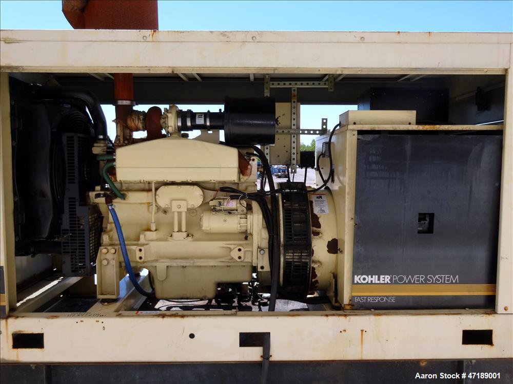 Used Kohler 180 kW diesel generator model 180R0ZJ71, John Deere 6076AF011 engin