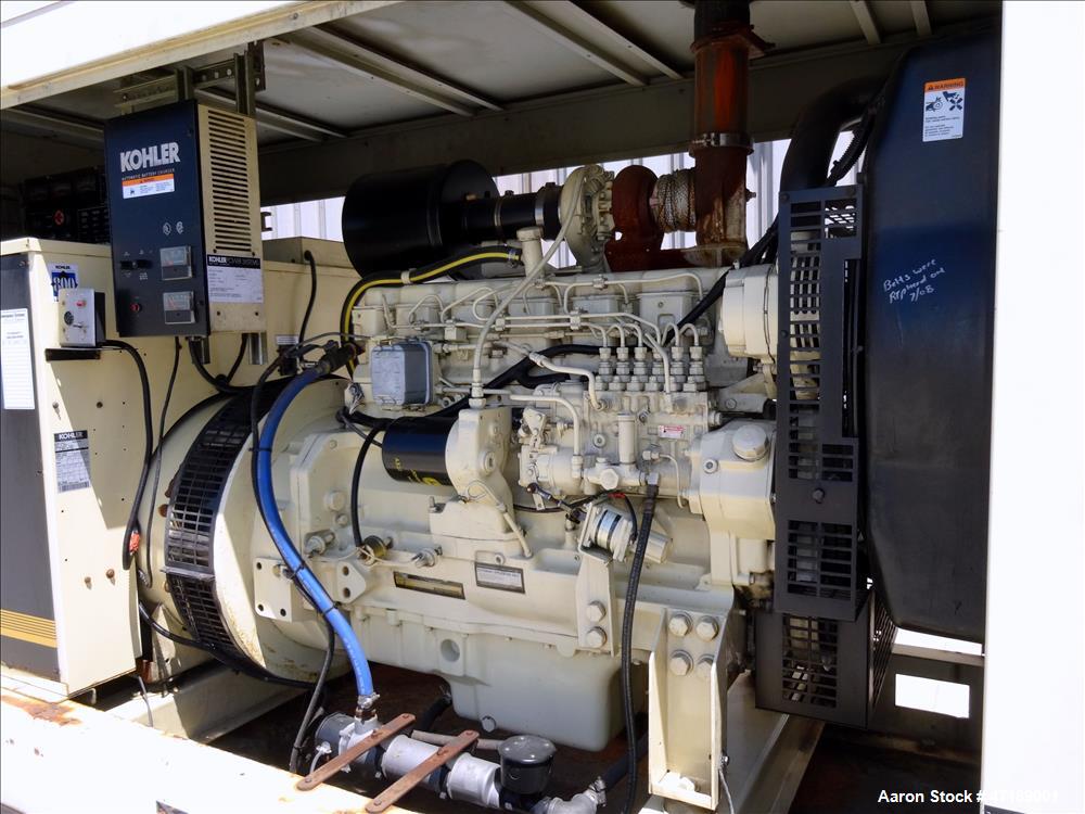 Used Kohler 180 kW diesel generator model 180R0ZJ71, John Deere 6076AF011 engin