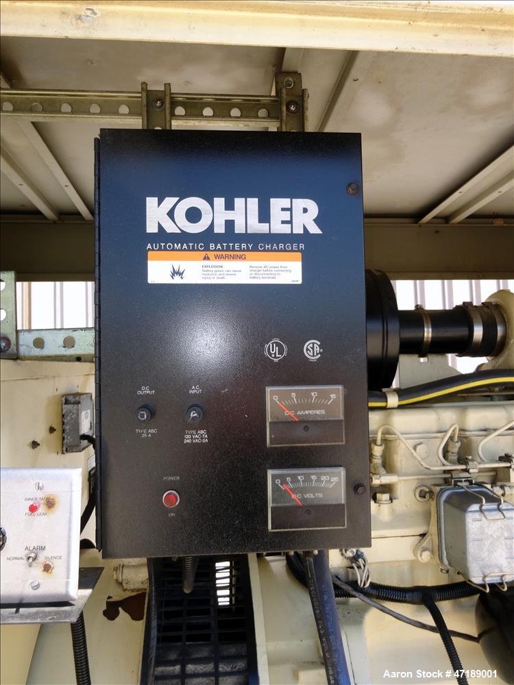 Used Kohler 180 kW diesel generator model 180R0ZJ71, John Deere 6076AF011 engin