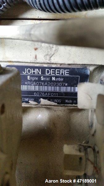 Used Kohler 180 kW diesel generator model 180R0ZJ71, John Deere 6076AF011 engin