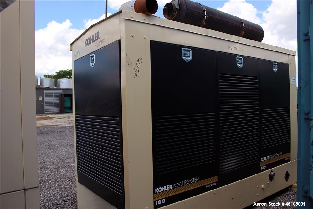 Used Kohler / Detroit 180 kW natural gas generator. Detroit Diesel S60G natural