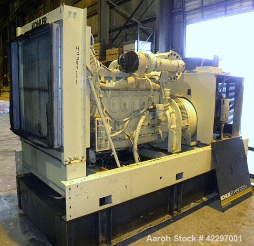 Used Kohler 200 kW Diesel Standby Generator Set. Kohler model 200R0ZD71, serial #355911. Detroit Diesel model 6-71T turbocharged engine. 3/60/277-480V. 12 lead reconnectable mainline circuit breaker....