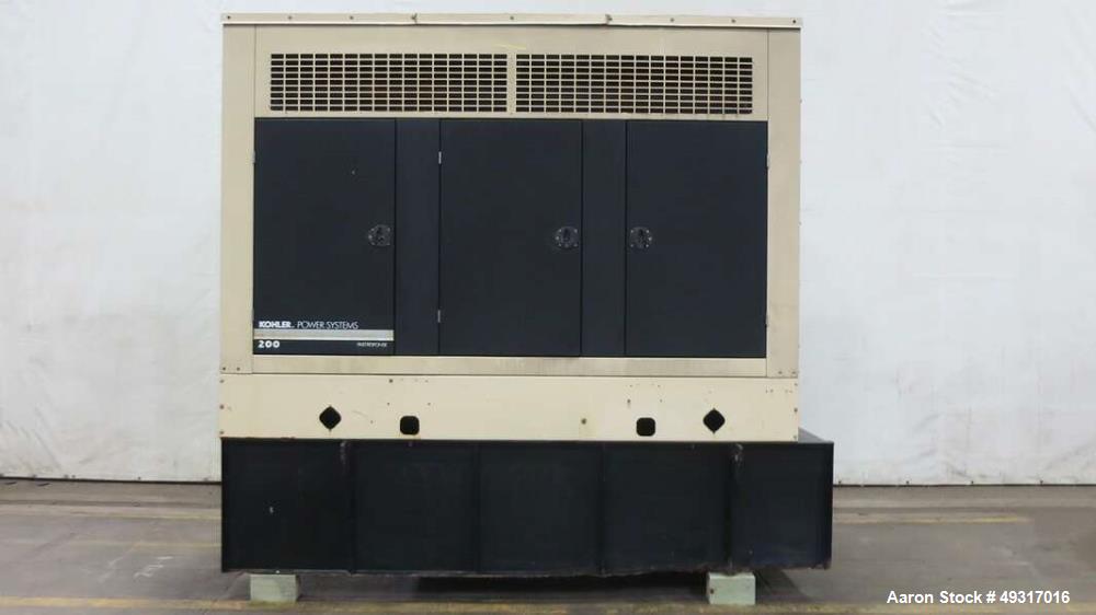 Used-Kohler 205 kW Standby (185 kW Prime) Diesel Generator Set