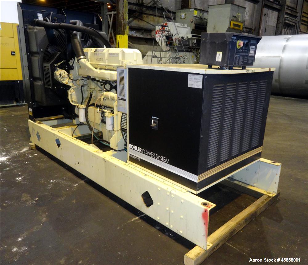 Used Kohler 240 kW standby (215 kW prime) diesel generator set, model 230REOZD