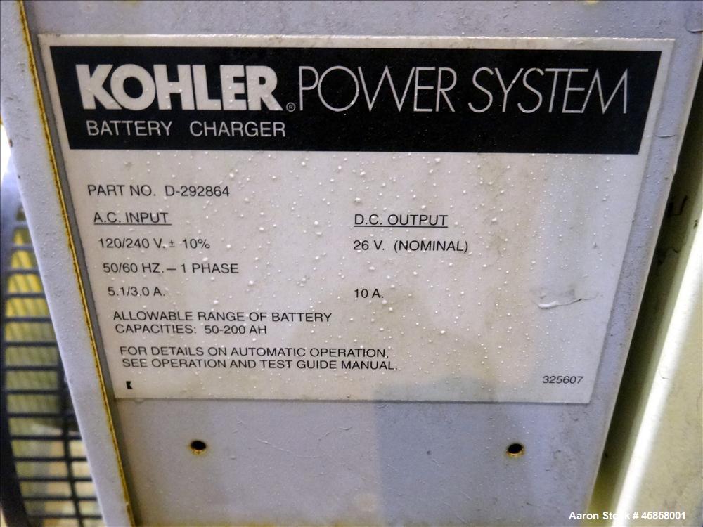 Used Kohler 240 kW standby (215 kW prime) diesel generator set, model 230REOZD