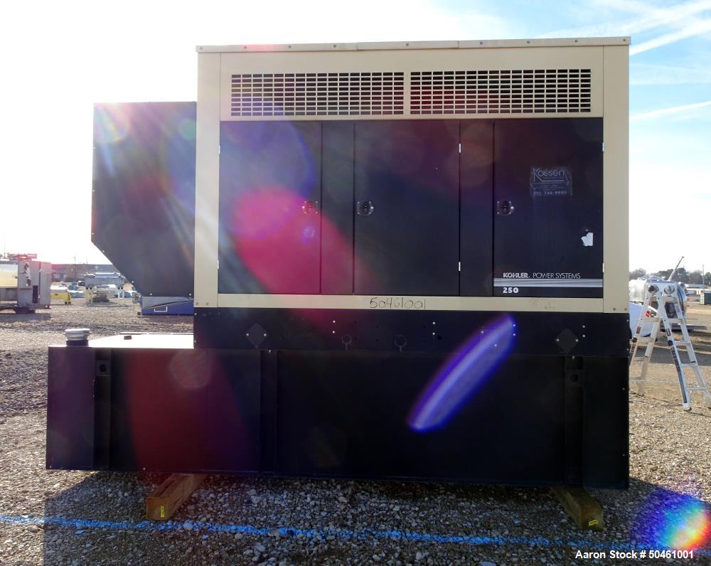 Used Kohler 255 kW Standby Diesel Generator Set, Model 250REOZJD, SN-2288894.