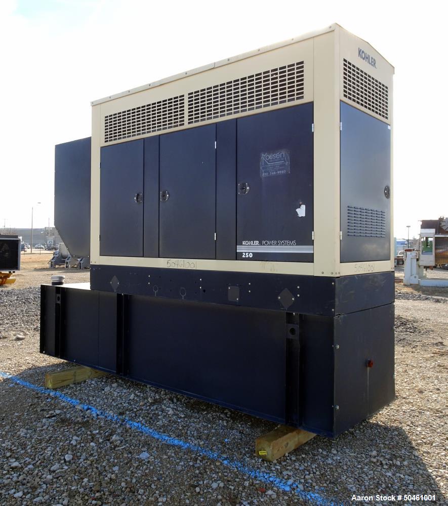 Used Kohler 255 kW Standby Diesel Generator Set, Model 250REOZJD, SN-2288894.