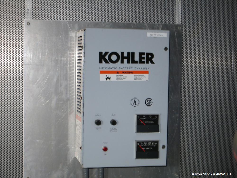 Used Kohler 255 kW natural gas generator set, model 250RZD. Detroit Diesel S60G