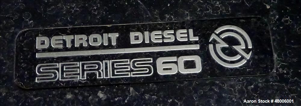 Used Kohler 255 kW  natural gas generator model 250RZD, Detroit Diesel S60G eng