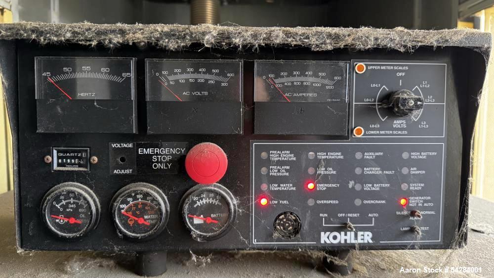 Kohler 250 kW Diesel Generator for Sale – Model 25DRE0ZJD | Low Hours