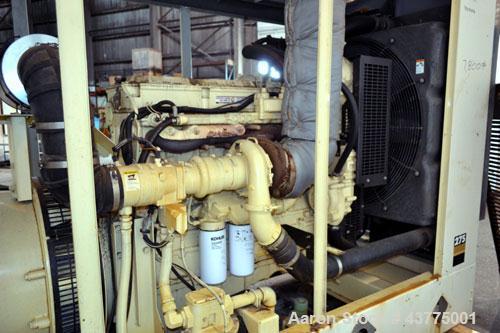 Used Kohler 275 kW Standby Natural Gas Generator Set, model 275RZD serial #0686126.Detroit Diesel model S60G natural gas engine rated 450 hp @ 1800 RPM, SN-06R0610972. 3/60/277/480V. 500 Amp mainline...