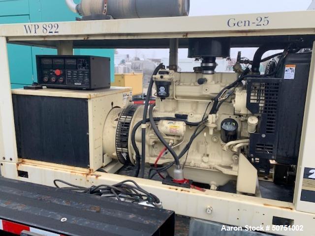 Used- Kohler 25 kW Standby Diesel Portable / Trailered Generator Set