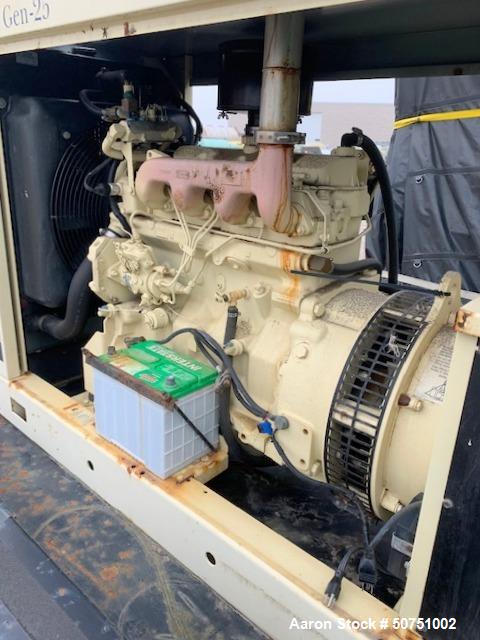 Used- Kohler 25 kW Standby Diesel Portable / Trailered Generator Set