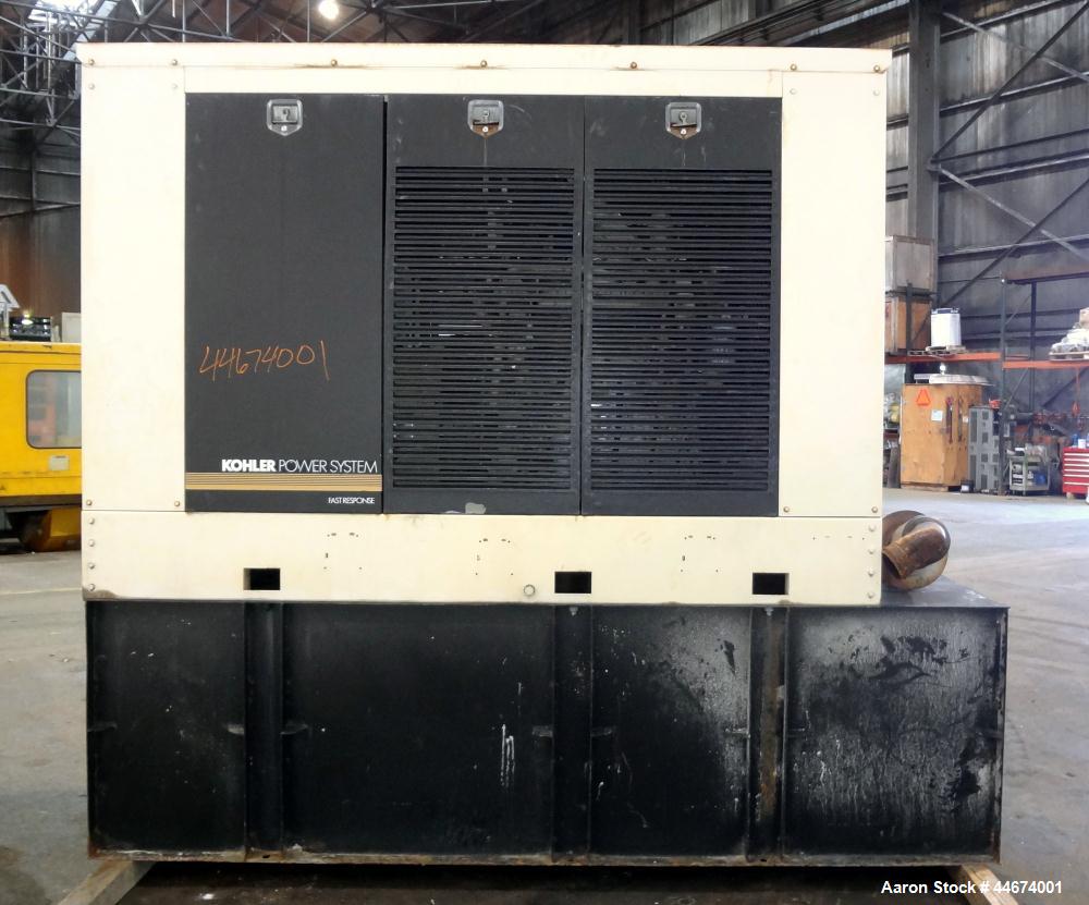 Used Kohler 300 kW standby diesel generator set, model 300ROZD81 SN-384691. Detroit Diesel 6V-92TA engine rated 474 HP @ 1800 RPM, SN-06VF216877. 3/60/120/208V, 12-lead reconnectable to other voltage...