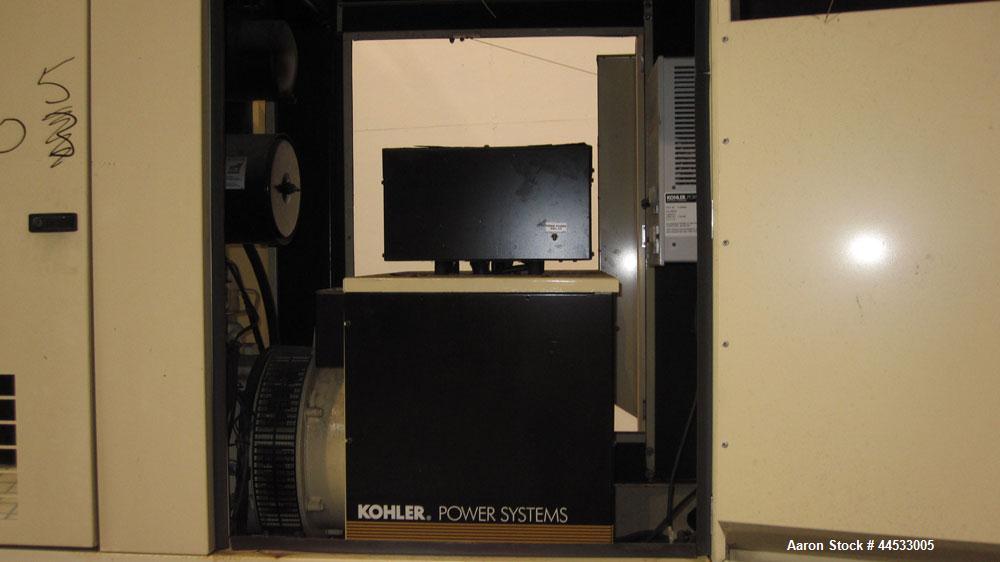 Used Kohler 33 kW prime rated, portable / trailer mounted, diesel generator set, model 30REOZJB, SN-0792225.  John Deere 3029TF150 engine rated 64 HP @ 1800 RPM, SN-PE3029T348236.  3/60/120/208V and ...