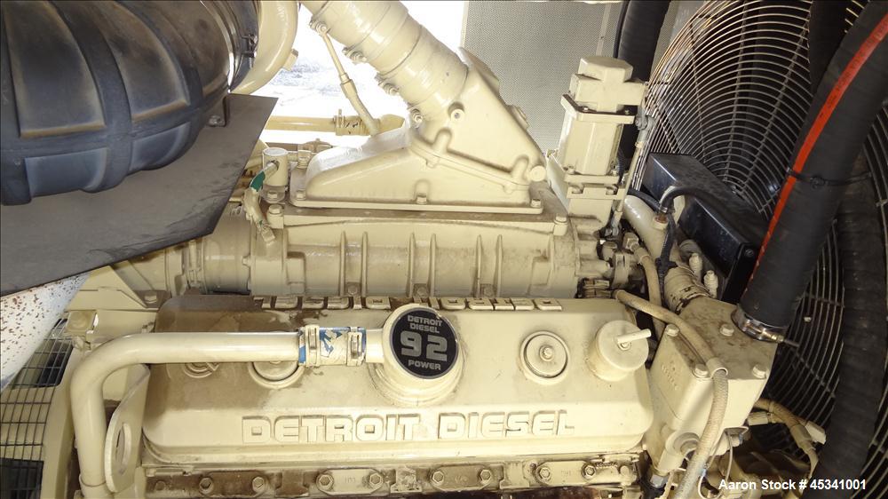 Used Kohler 350 kW standby diesel generator set, model 350ROZD71 SN-386497. Detroit Diesel 8V-92TA engine rated 568 HP @ 1800 RPM, SN-08VF173210. 3/60/277-480V. PMG Permanent magnet generator. 600 Am...